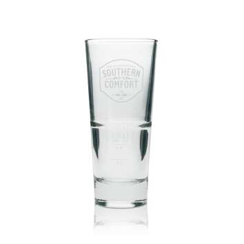 12x Southern Comfort Whiskey Glas Longdrink weißes Logo 296ml