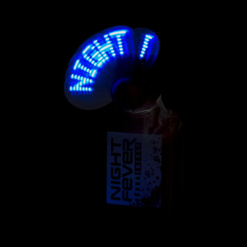 1x Night Fever Vodka Ventilator rot mit LED