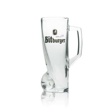 1x Bitburger Bier Glas Hoffenheim Fankrug 500ml