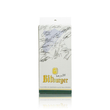 1x Bitburger Bier Glas Hoffenheim Fankrug 500ml