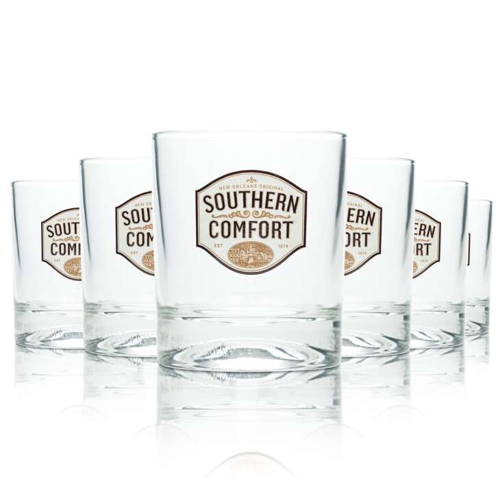 6x Southern Comfort Whiskey Glas 0,3l Tumbler Becher Gläser Gastro Bourbon USA