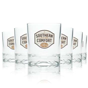 6x Southern Comfort Whiskey Glas Tumbler 310ml Logo...