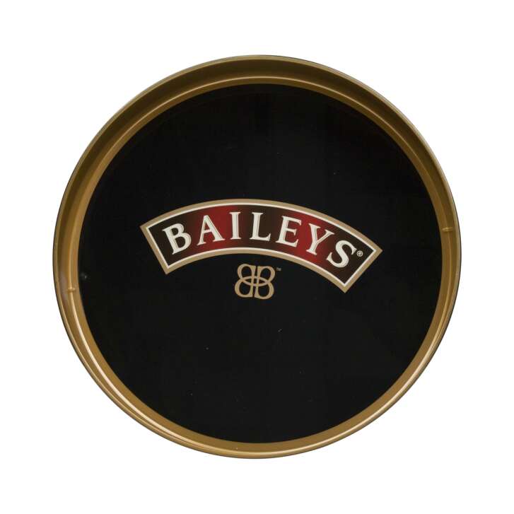 1x Baileys Likör Tablett schwarz hoher Rand
