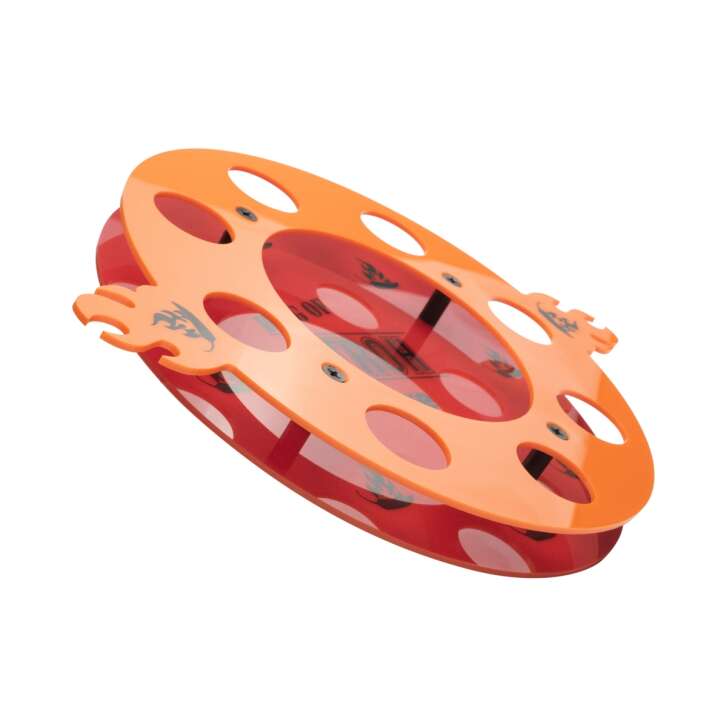 1x Stroh Rum Tablett Shot Fire Ring orange
