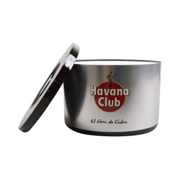 1x Havana Club Rum Kühler Eisbox 10l silber schwarz