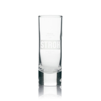 12x Stroh Rum Glas Shotglas 4cl