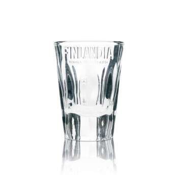 6x Finlandia Vodka Glas Shot 4cl