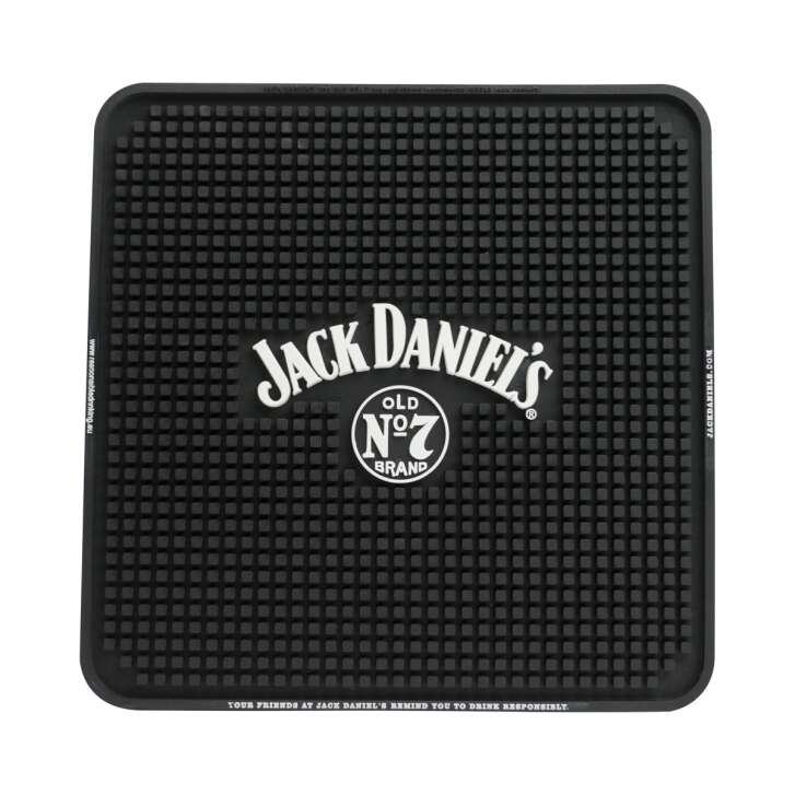 1x Jack Daniels Whiskey Barmatte 4eckig einfaches Logo 30x30