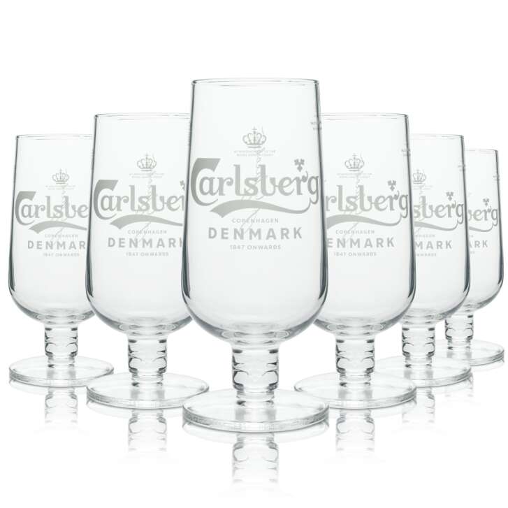 6x Carlsberg Bier Glas Pokal Better 500ml