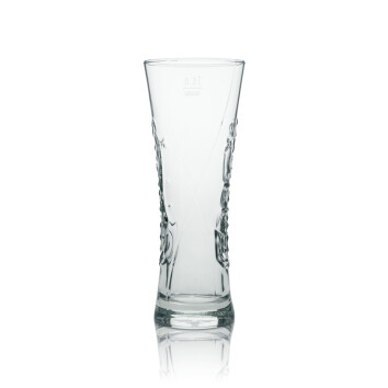6x Carlsberg Bier Glas Tulpe Relief 300ml