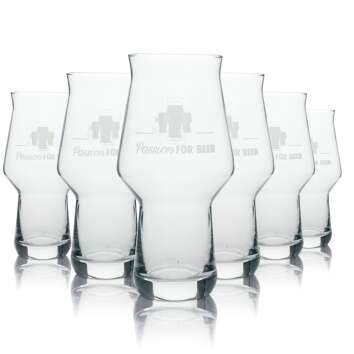 6x Passion for Beer Bier Glas Tumbler Craft Master one...