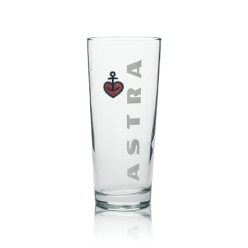 6x Astra Bier Glas Frankonia 400ml rastal