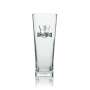 6x Becks Glas 0,5l Henry Becher Kontur Gläser Gastro Pils Gold Unfiltered Bier