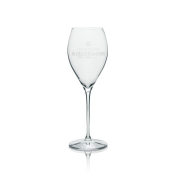 6x Alfred Gratien Champagner Glas Fl&ouml;te wei&szlig;es...