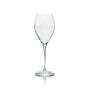 6x Alfred Gratien Champagner Glas Flöte weißes Logo 280ml rastal
