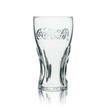 6x Coca Cola Softdrink Glas Kontur 0,15l