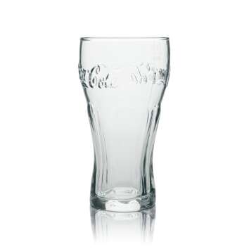 6x Coca Cola Softdrink Glas Kontur 0,3l
