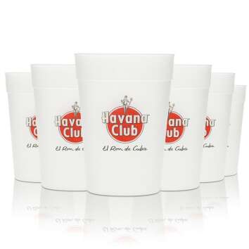 6x Havana Club Rum Becher Hartplastik Mehrweg 0,3l