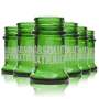 6x Absolut Vodka Kunststoff Glas Shot Extrakt grün Mehrweg