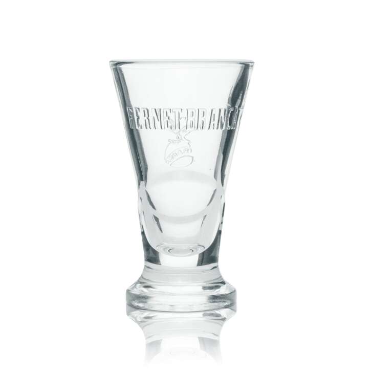 6x Fernet Branca Glas Reliefdesign V-Form Schnapsgläser Shotgläser Likörgläser