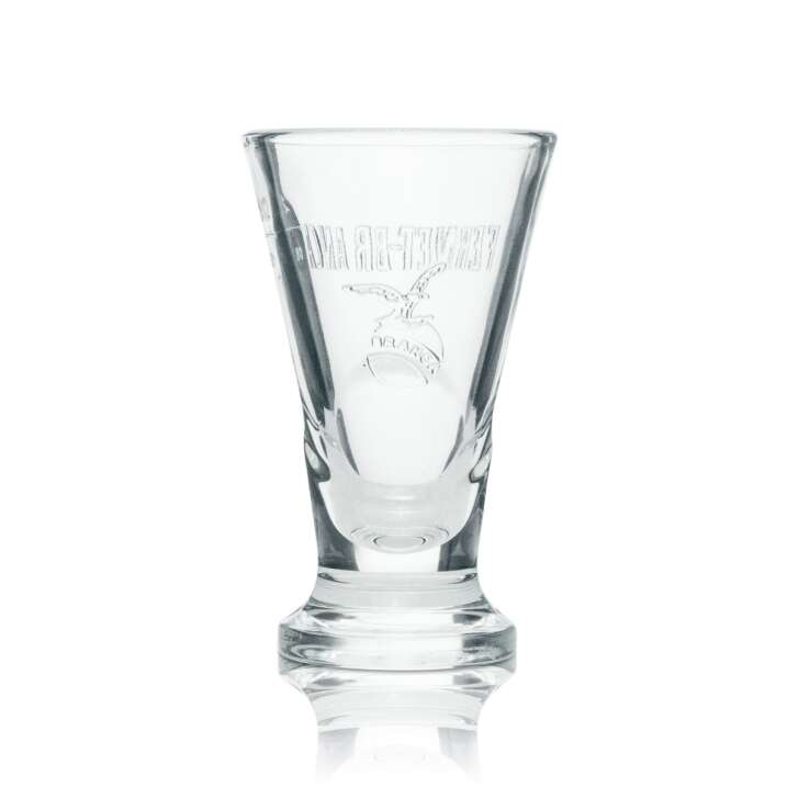6x Fernet Branca Glas Reliefdesign V-Form Schnapsgläser Shotgläser Likörgläser