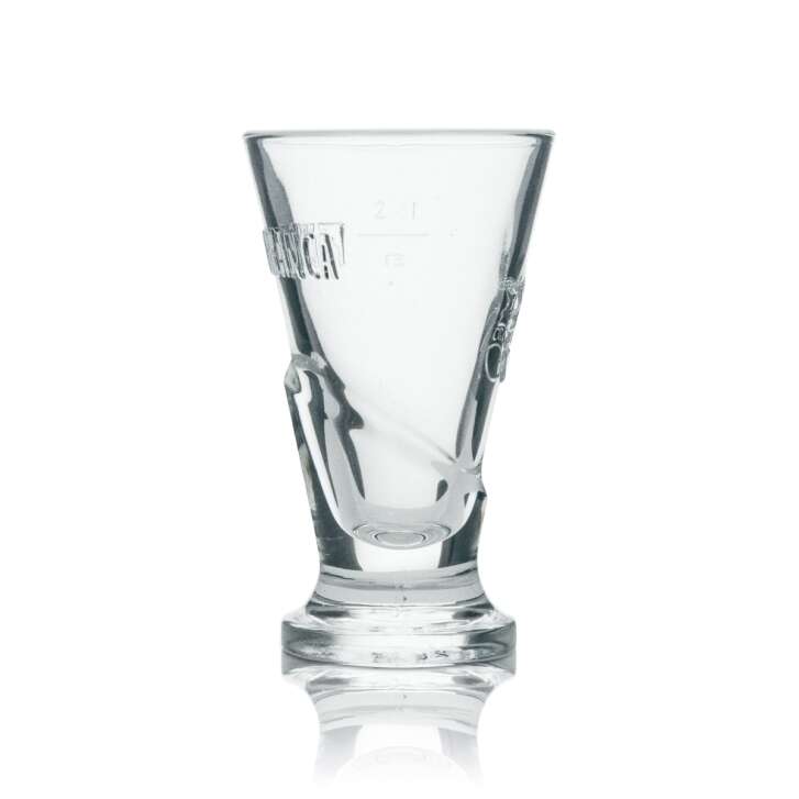6x Fernet Branca Glas Reliefdesign V-Form Schnapsgläser Shotgläser Likörgläser