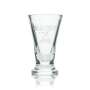 6x Fernet Branca Glas Reliefdesign V-Form Schnapsgläser Shotgläser Likörgläser