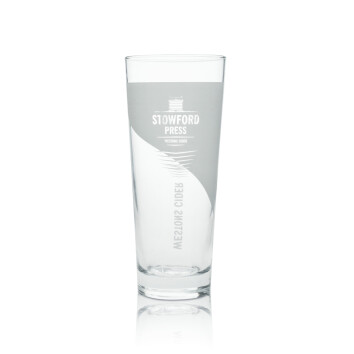 6x Stowford Cider Glas Longdrink Relief 500ml rastal