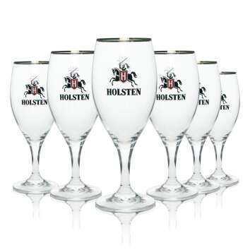 12x Holsten Bier Glas Holsten-Brauerei Pilsener Premium 0,4l
