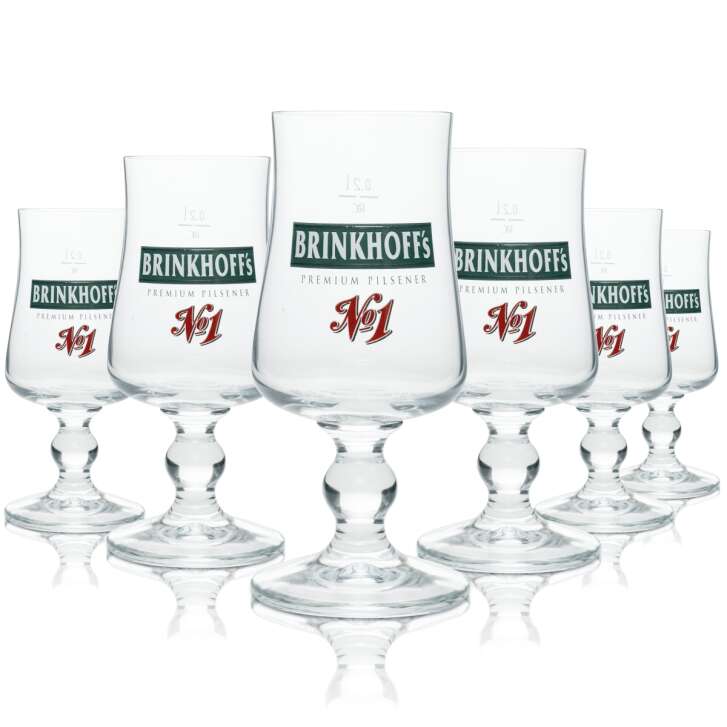 12x Brinkhoffs Bier Glas Pokal No. 1 0,25l Ritzenhoff