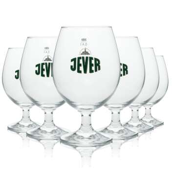 6x Jever Bier Glas Frankfurt Schwenker 0,4l