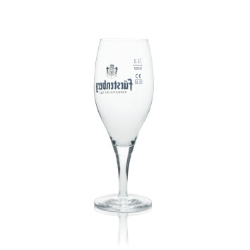 6x Fürstenberg Bier Glas Pokal 0,3l Rastal