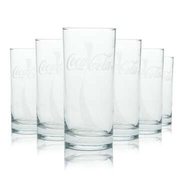 12x Coca Cola Glas 0,4l Wave Becher Tumbler Gläser...