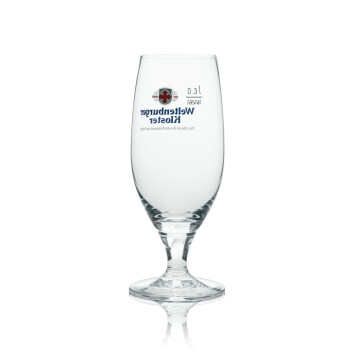 6x Weltenburger Kloster Bier Glas Pokal 0,3l Logo Rot Rastal