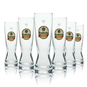 4x Krombacher Bier Glas Weizen 0,3l Genießer...