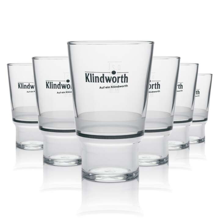 6x Klindworth Softdrinks Glas Longdrink 200ml rastal