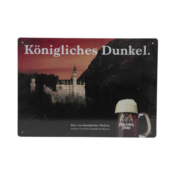 1x König Ludwig Bier Blechschild Königliches Dunkel