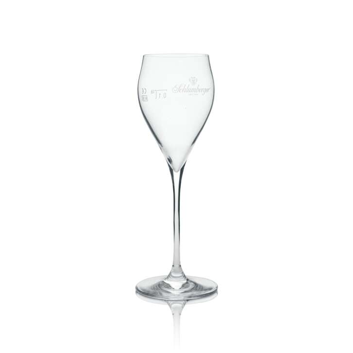 6x Schlumberger Prosseco Glas Exclusiv-Glas 0,1l rastal