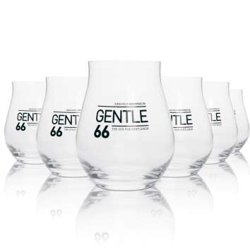 6x Gentle66 Glas 0,42l Gin-Tonic Fizz Tumbler Longdrink...