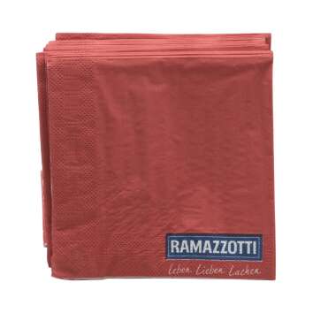 200x Ramazzotti Lik&ouml;r Servietten rot 24x24