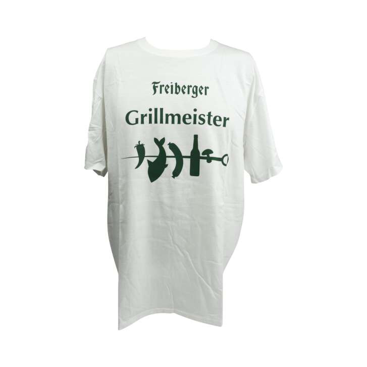 1x Freiberger Bier T-shirt Grillmeister weiß/grün XL