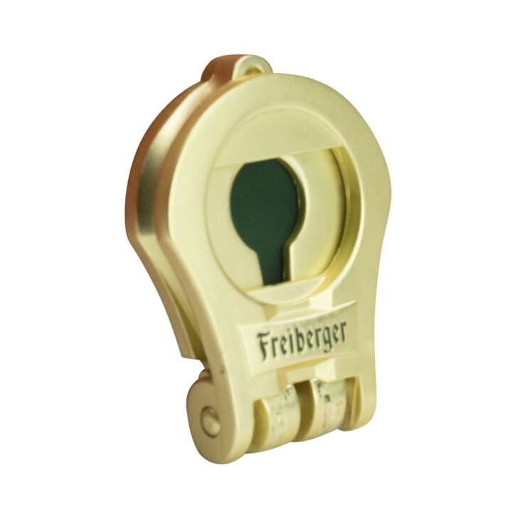 1x Freiberger Bier Flaschenöffner Klappbar gold