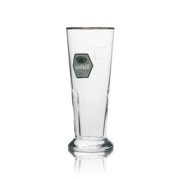 6x Diebels Bier Glas Cup 0,2l rastal