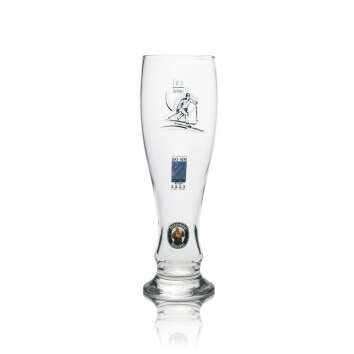 6x Franziskaner Bier Glas Weizenglas Ski-Edition 0,5l rastal