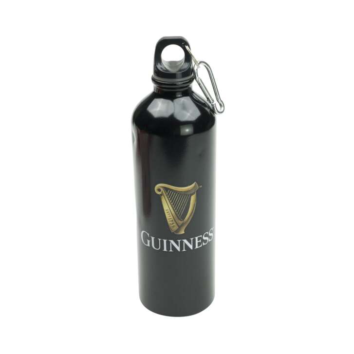 1x Guinness Bier Trinkflasche Exklusive schwarz Alu