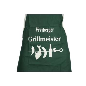1x Freiberger Bier Schürze Grün Grillmeister