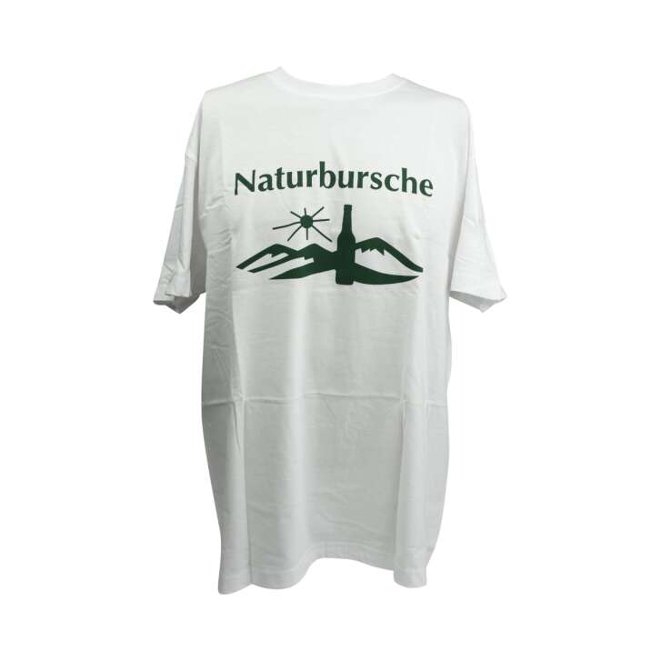 1x Freiberger Bier T-shirt Naturbursche weiß/grün XL