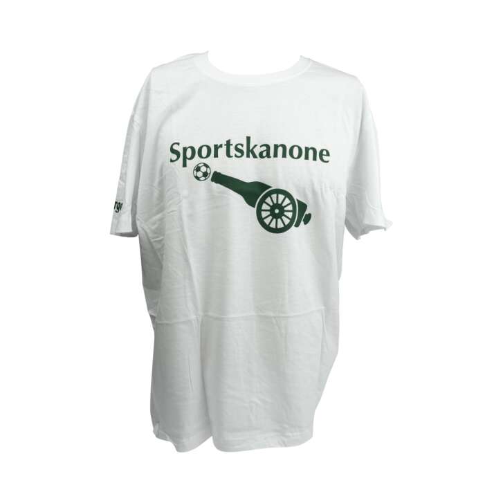 1x Freiberger Bier T-shirt Sportskanone weiß/grün XL
