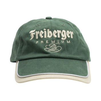 1x Freiberger Bier Kappe Basecap grün