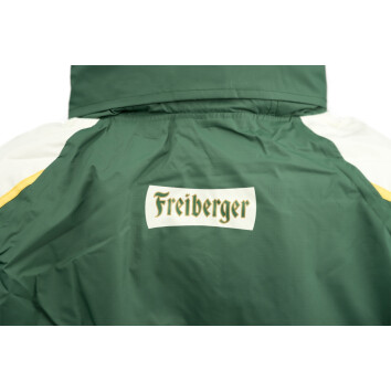 1x Freiberger Bier Jacke Windbraeker grün Gr. XL
